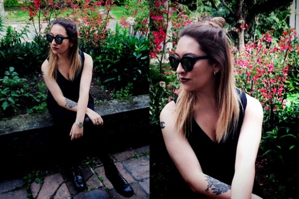 Danielastyling outfit post outfit bogota fashion total black - colombian blogger 10